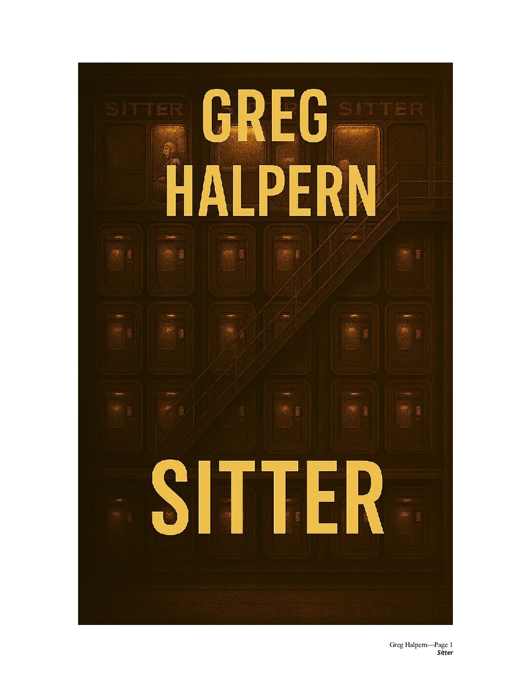 Sitter – Free (Complete) Near Future Sci‑Fi Short Story | Greg Halpern
