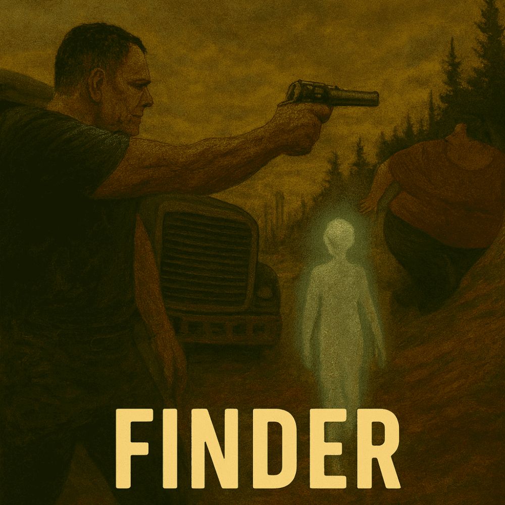 coverart for the science fiction short story by Greg Halpern titled, Finder